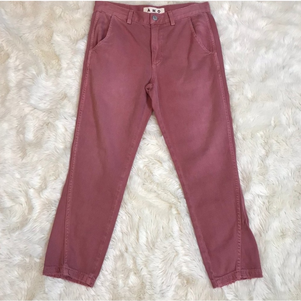 AMO Pink Slouchy/Relaxed Jeans 24